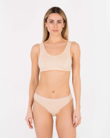 Бюстьє з натуральної тканини, бежевий